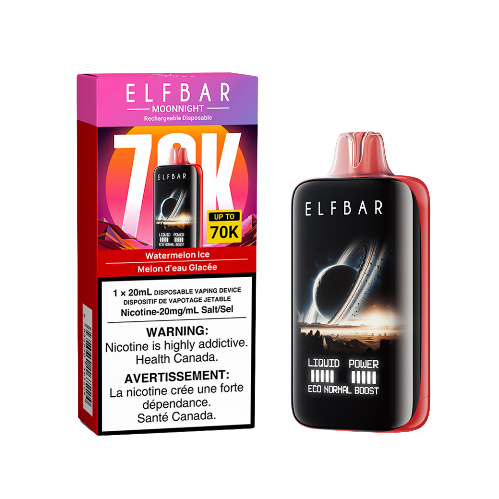 WATERMELON ICE - ELFBAR MOONNIGHT 70K (20mL) (ONTARIO)