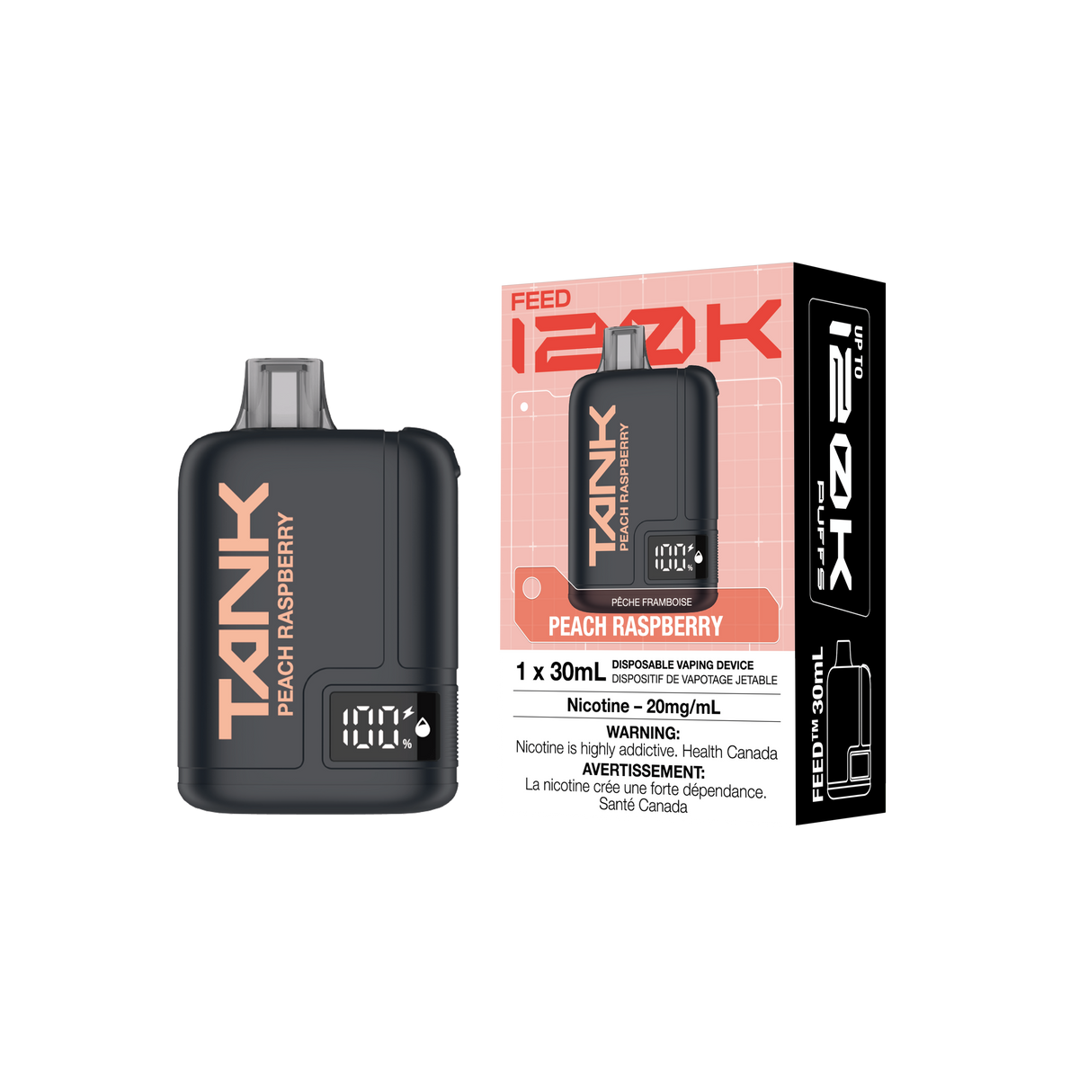 PEACH RASPBERRY - FEED TANK 120K (30mL)