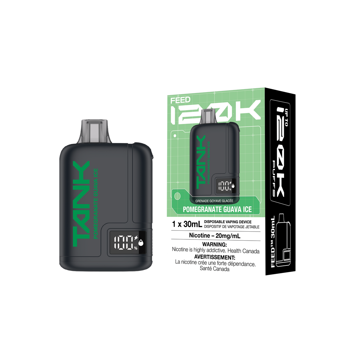 POMEGRANATE GUAVA ICE - FEED TANK 120K (30mL)