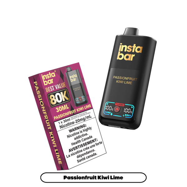 PASSIONFRUIT KIWI LIME - INSTA BAR 80K (30mL)