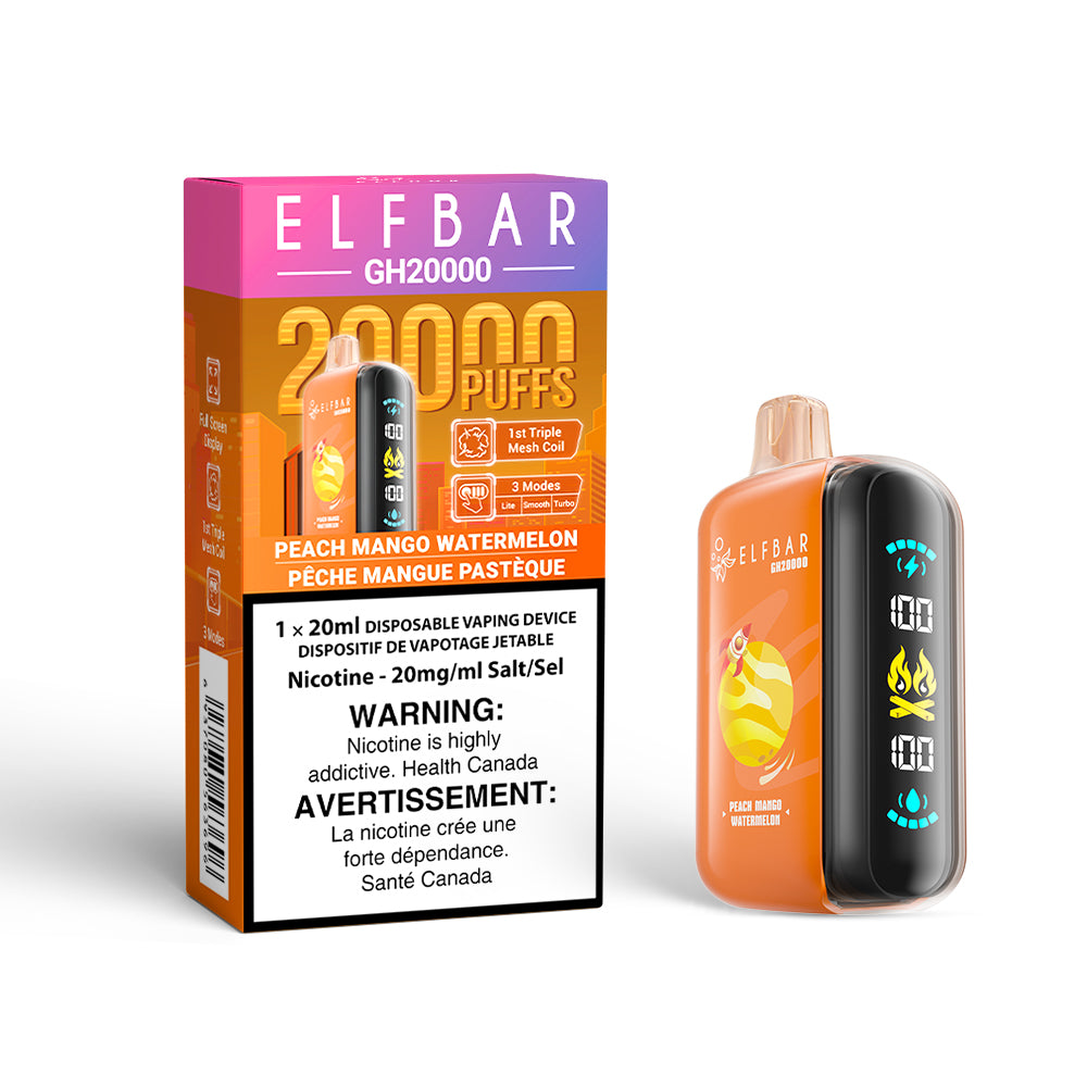 PEACH MANGO WATERMELON - ELFBAR GH20000 (20mL) (ONTARIO)