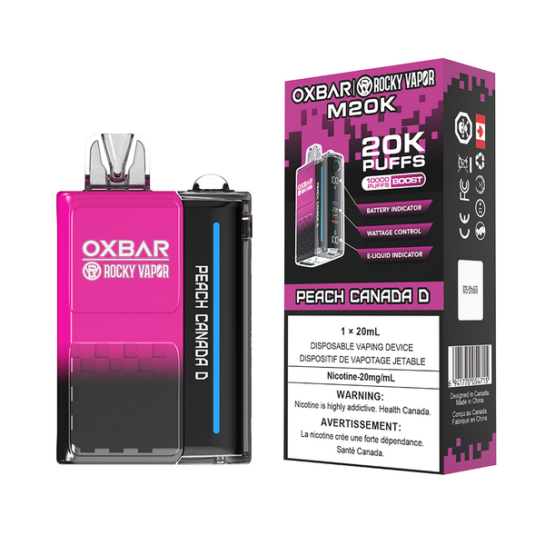 PEACH CANADA D - OXBAR M20K BY ROCKY VAPOR