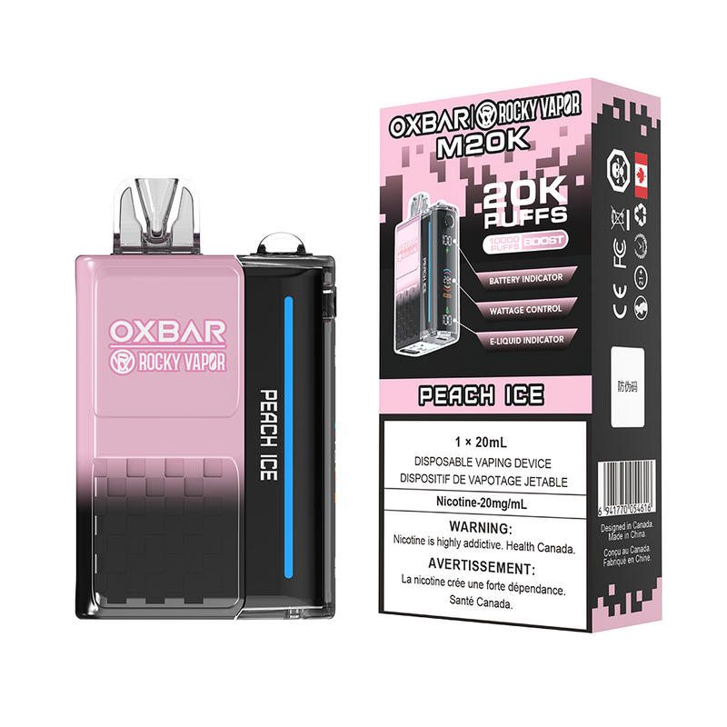 PEACH ICE - OXBAR M20K BY ROCKY VAPOR