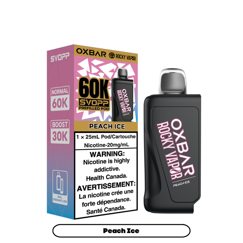 PEACH ICE - OXBAR SVOPP 60K POD SYSTEM (SVOPP DEVICE REQUIRED) (ONTARIO)