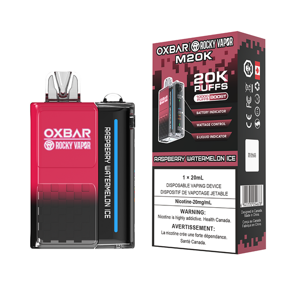 GLACE À LA PASTÈQUE ET À LA FRAMBOISE - OXBAR M20K PAR ROCKY VAPOR