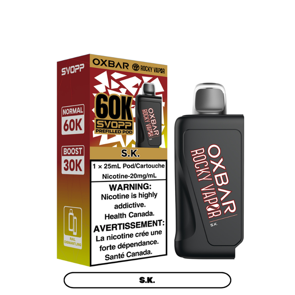 S.K. - OXBAR SVOPP 60K POD SYSTEM (SVOPP DEVICE REQUIRED) (ONTARIO)
