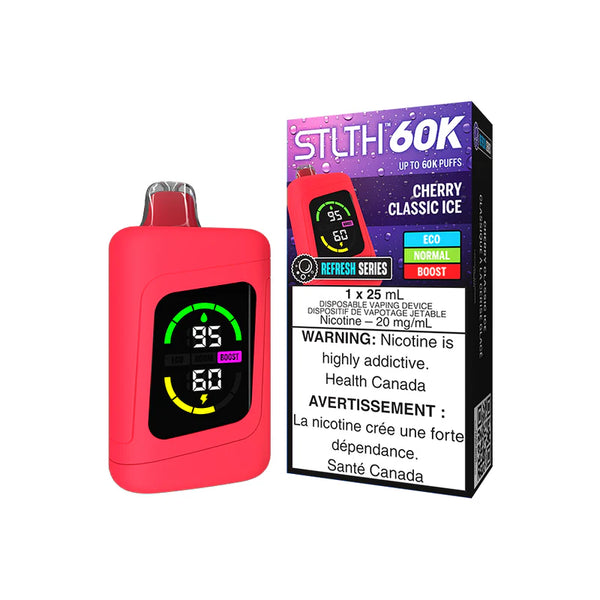 CHERRY CLASSIC ICE - STLTH 60K DISPOSABLE (ONTARIO)