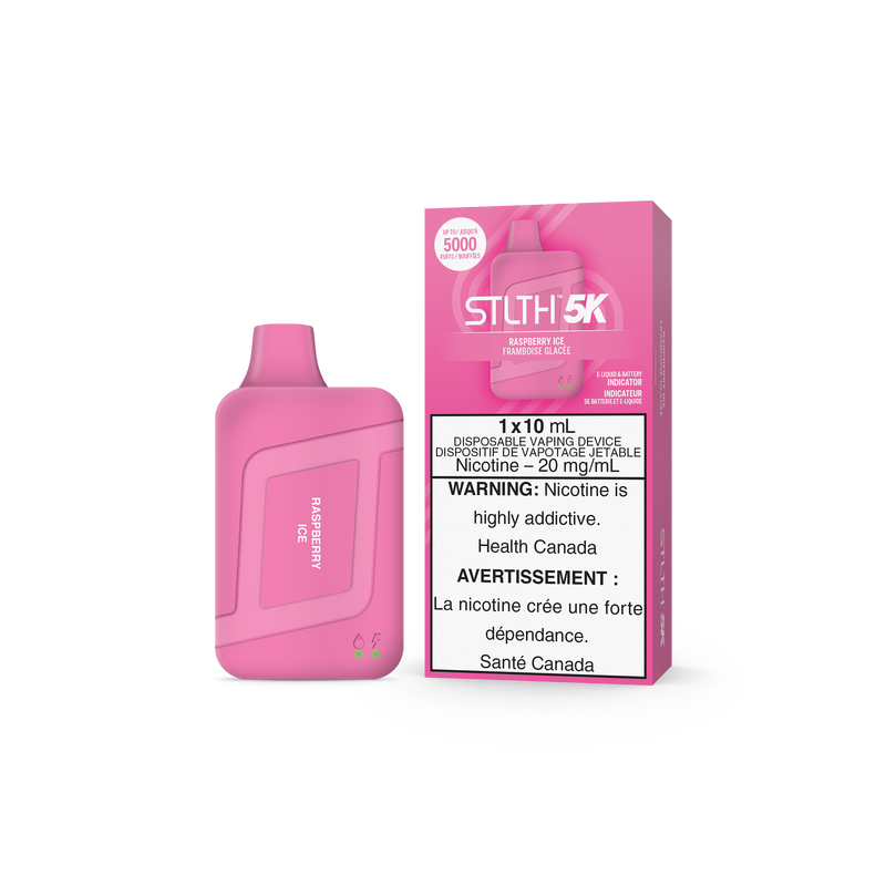 STLTH BOX 5K DISPOSABLE- RASPBERRY ICE