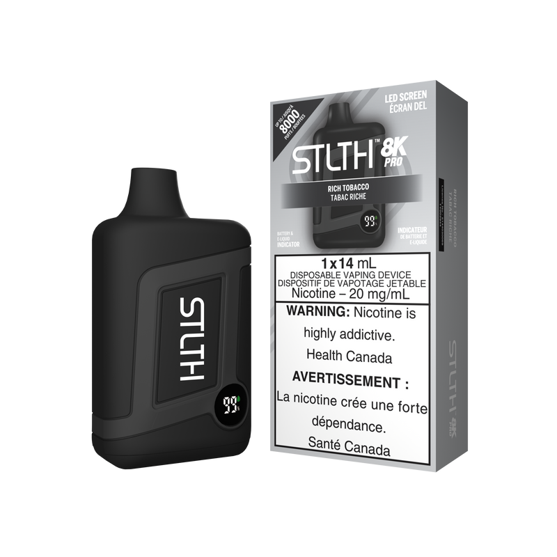 STLTH BOX 8K PRO DISPOSABLE - RICH TOBACCO