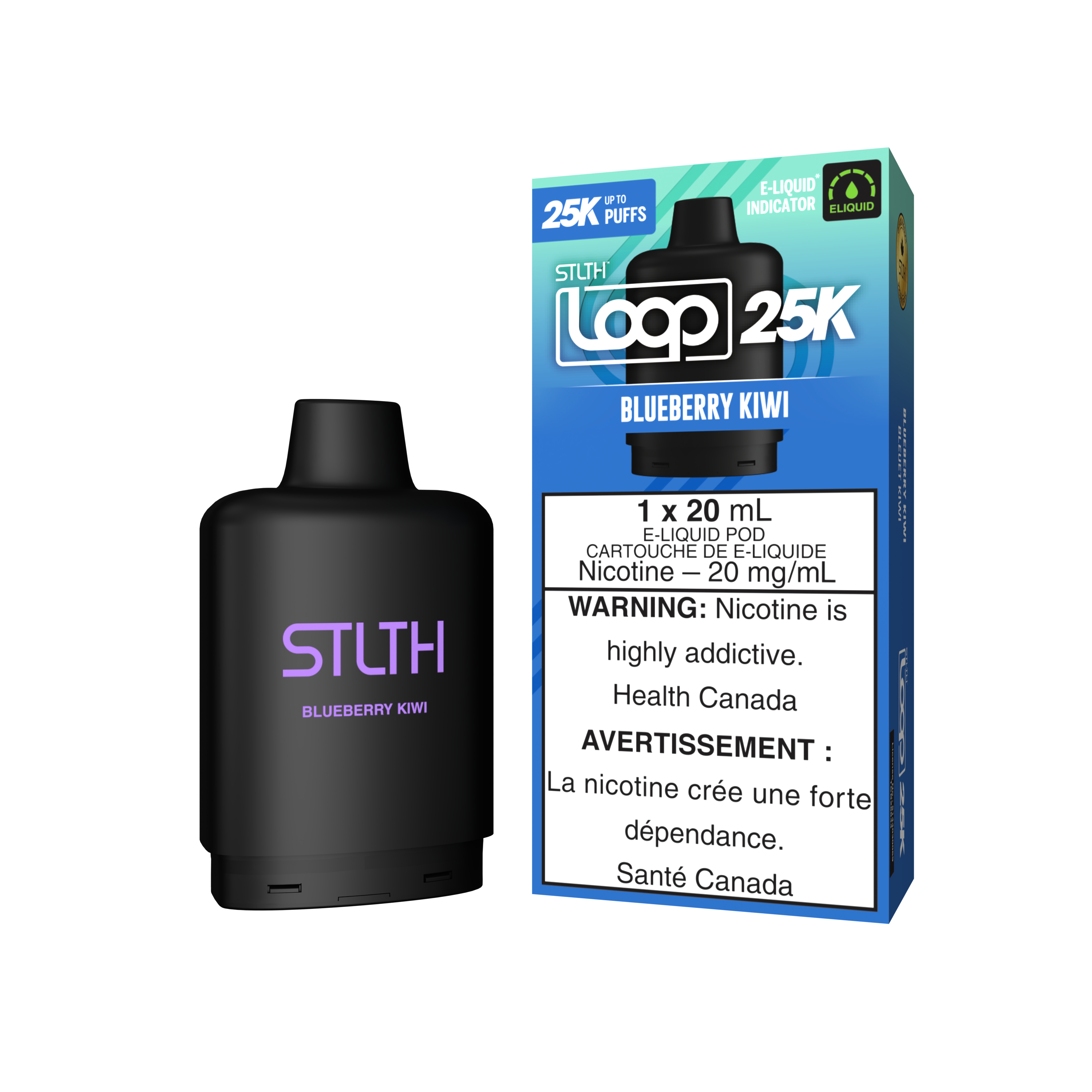BLUEBERRY KIWI - STLTH LOOP 25K (20mL) (ONTARIO)