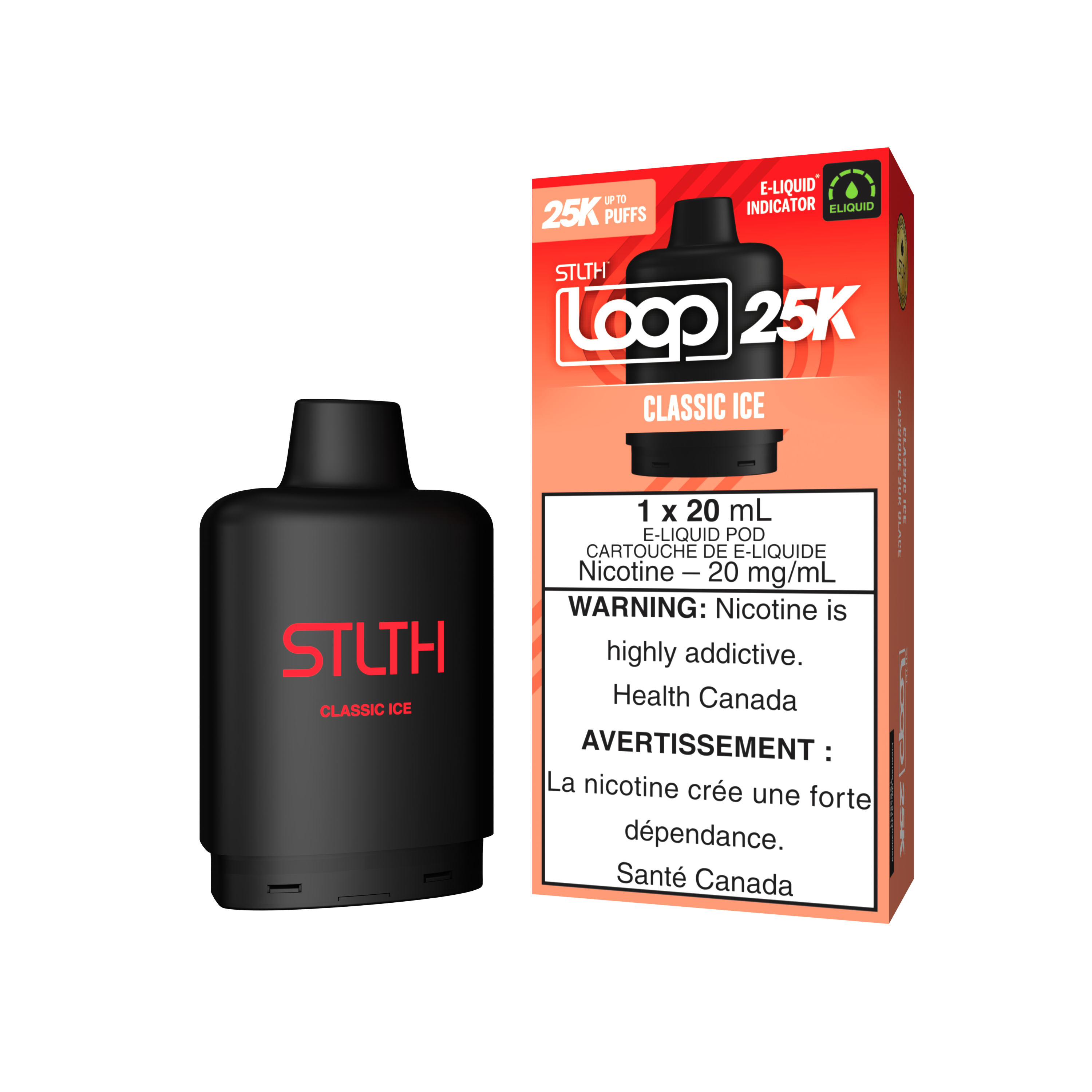 CLASSIC ICE - STLTH LOOP 25K (20mL) (ONTARIO)