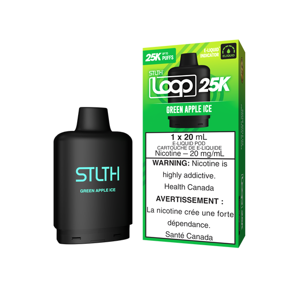 GREEN APPLE ICE - STLTH LOOP 25K (20mL) (ONTARIO)