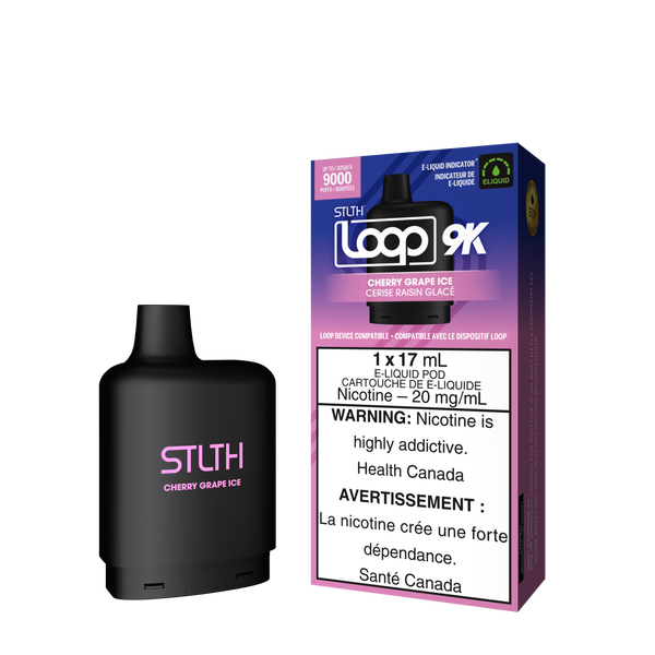 STLTH LOOP 9K POD - CHERRY GRAPE ICE