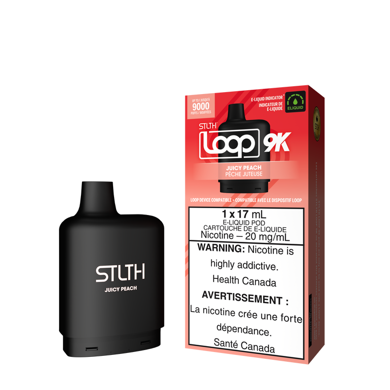 STLTH LOOP 9K POD - JUICY PEACH (NON ICED)