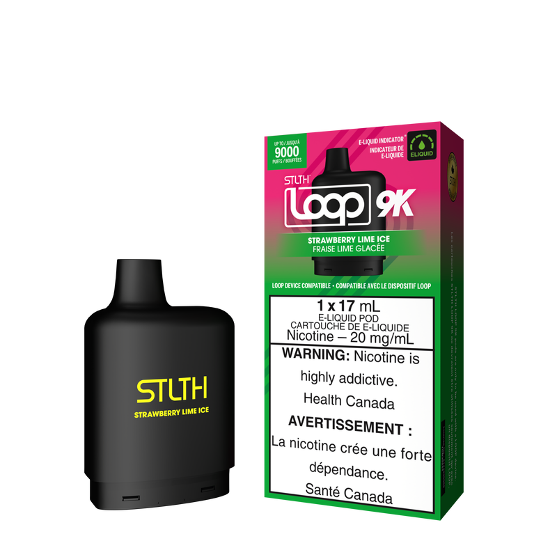 STLTH LOOP 9K POD - STRAWBERRY LIME ICE