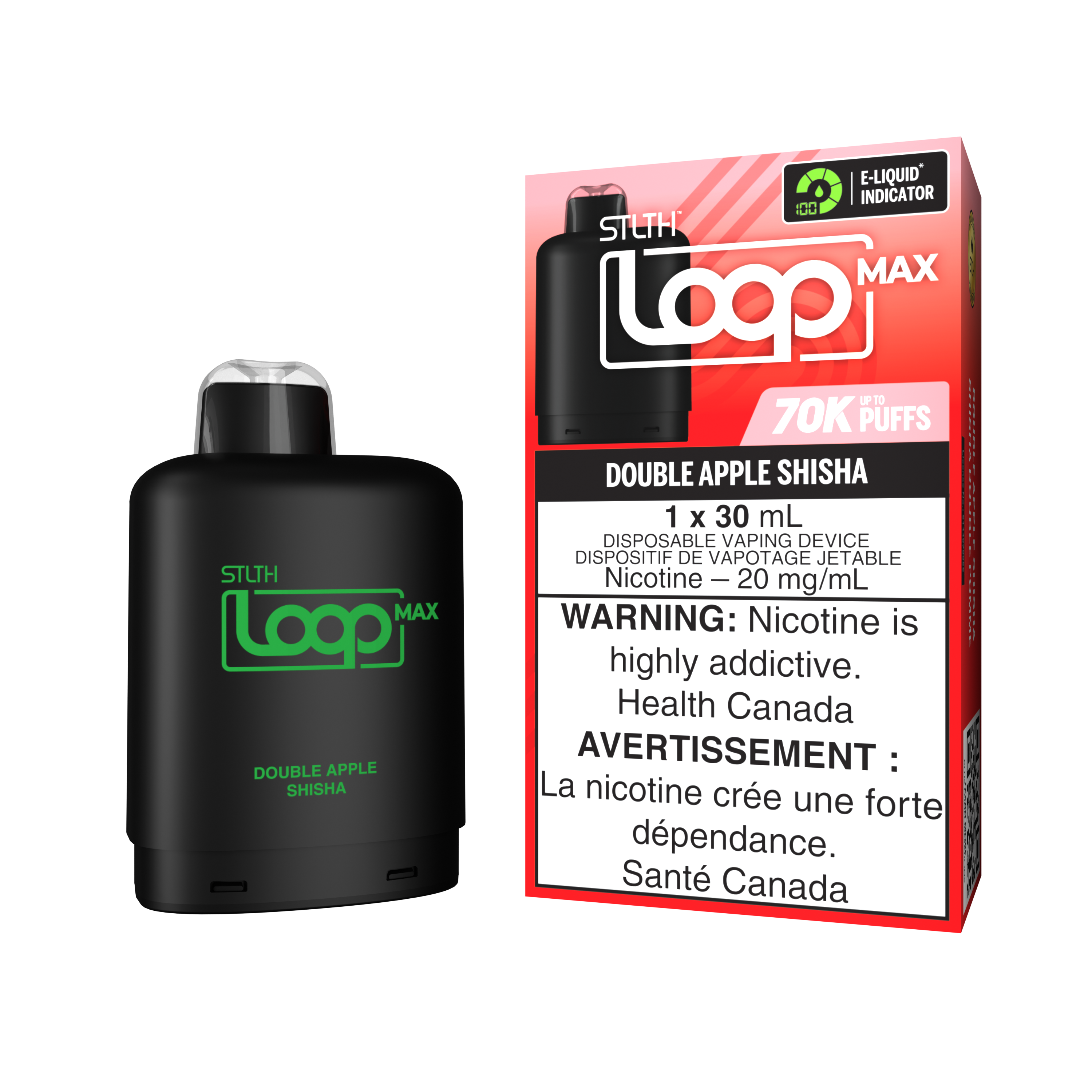 Loop Max Pod - Double Apple Shisha