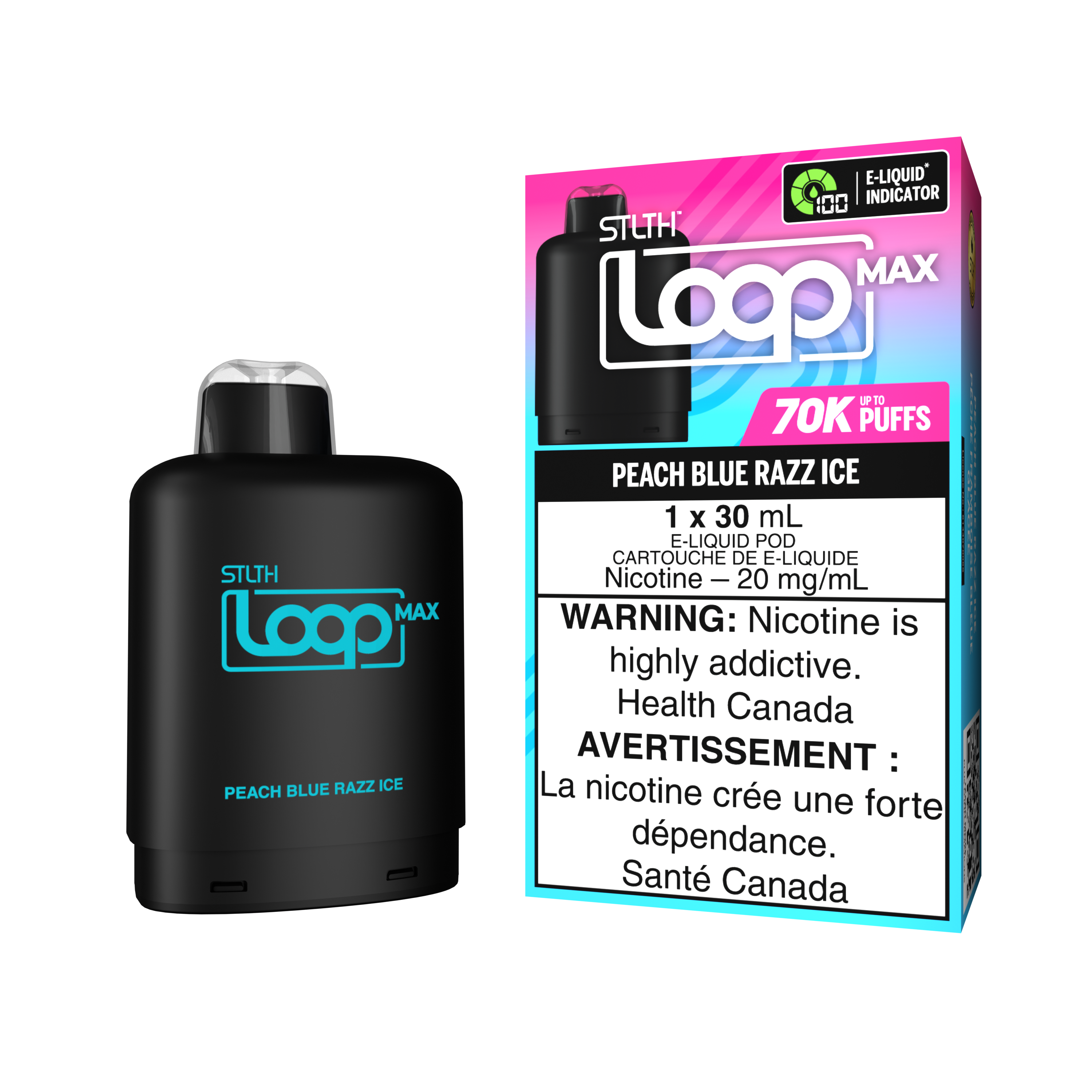 Loop Max Pod - Peach Blue Razz Ice