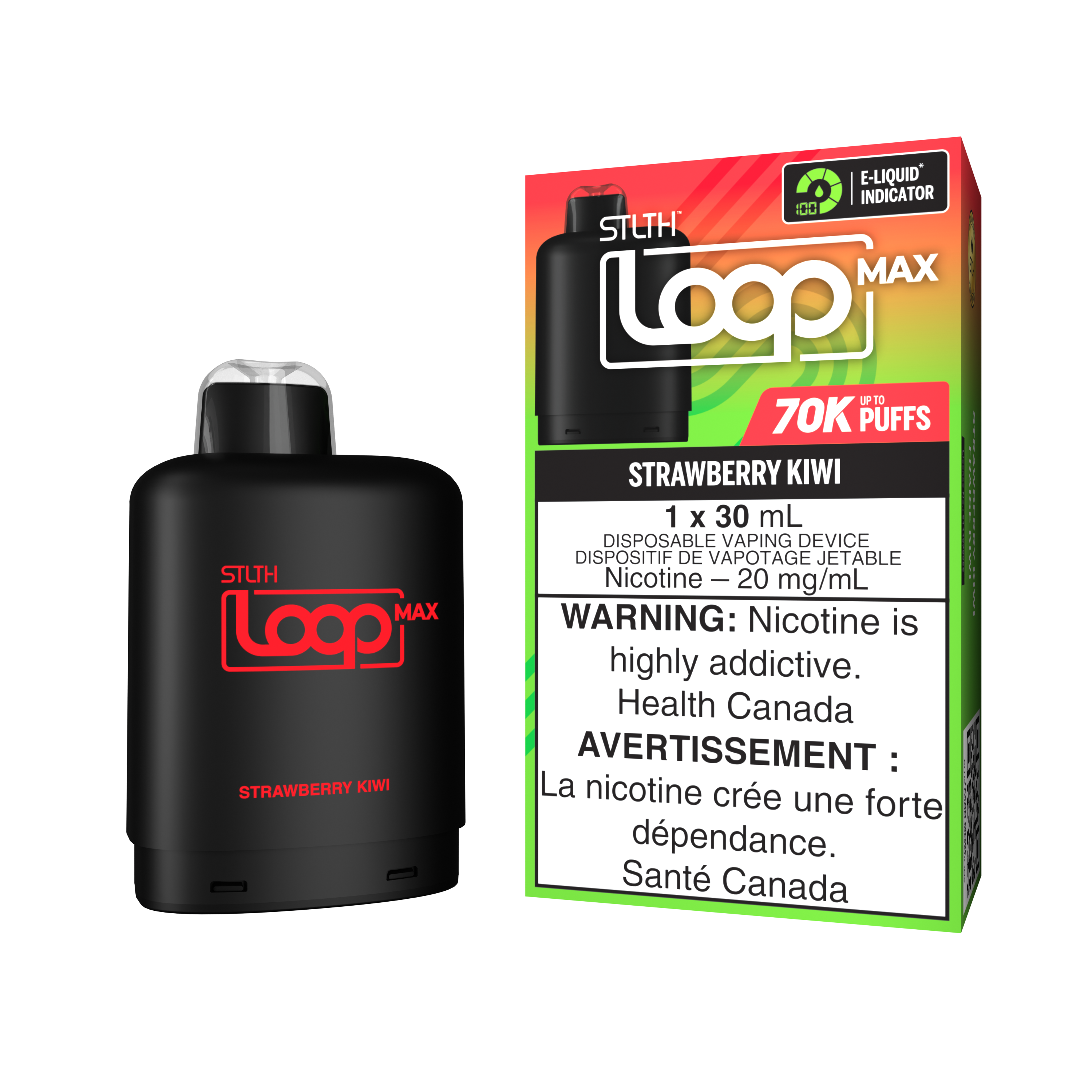 STRAWBERRY KIWI - STLTH LOOP MAX (30mL) (ONTARIO)