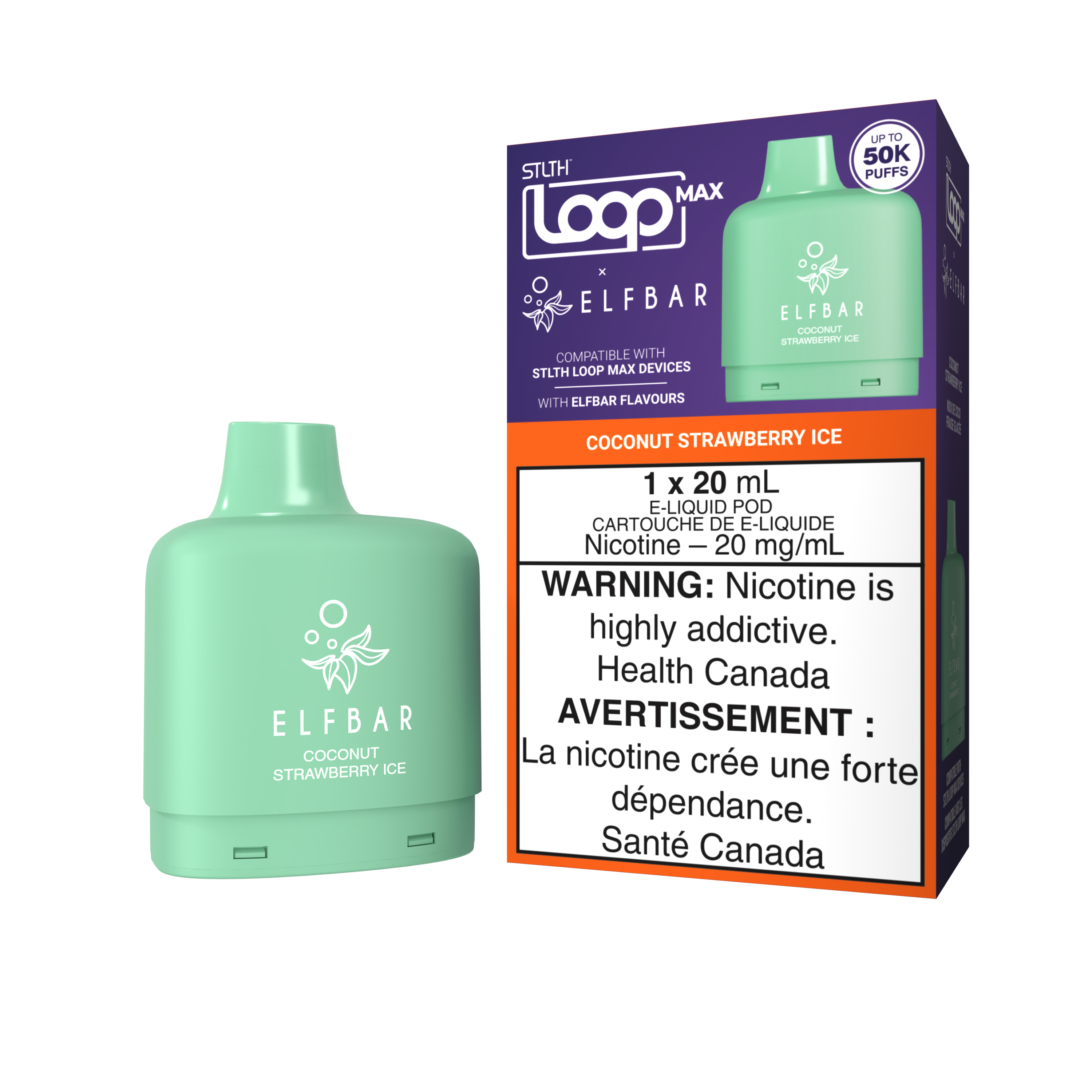Loop Max x Elfbar Pod - Coconut Strawberry Ice