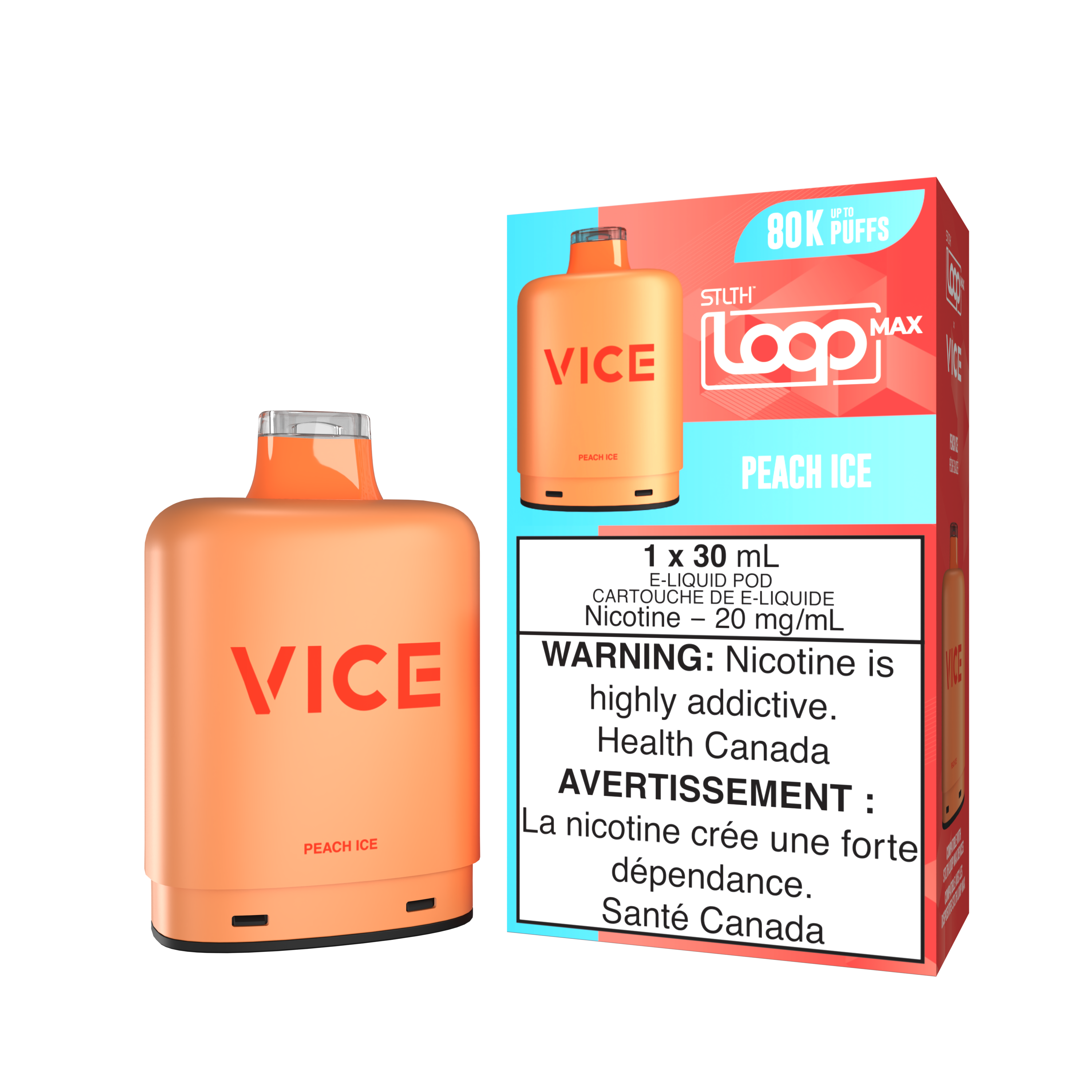 PEACH ICE - STLTH LOOP MAX X VICE (30mL) *LOOP MAX DEVICE REQUIRED*