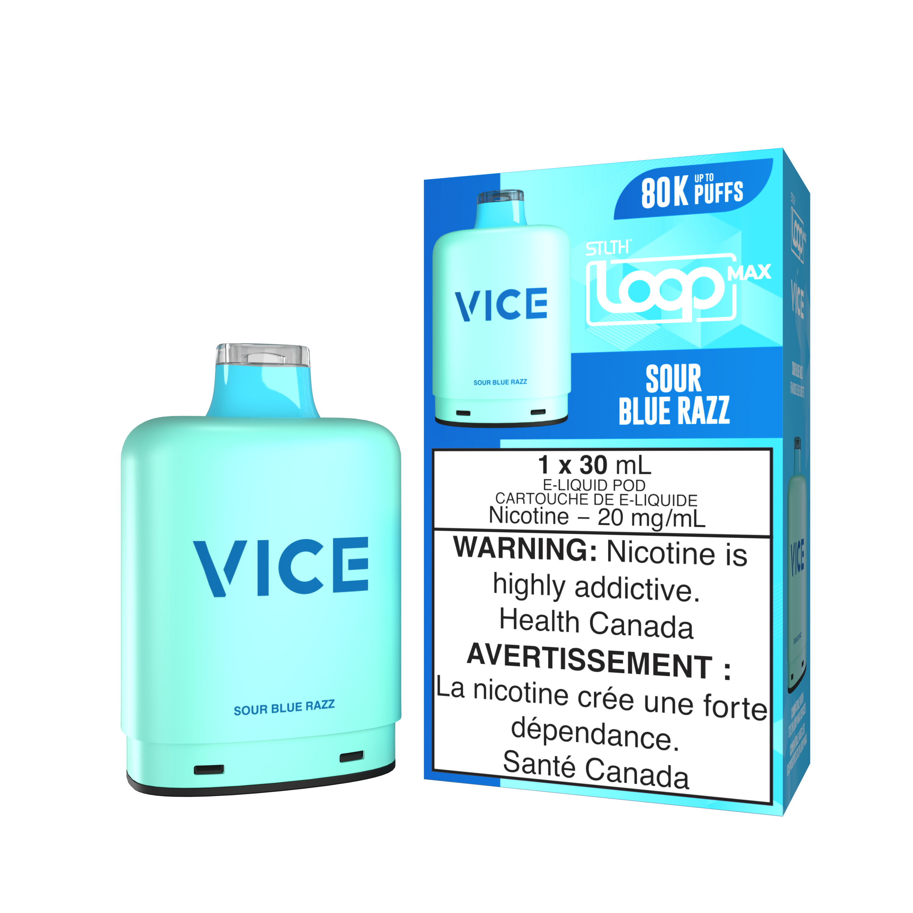 S. BLUE RAZZ - STLTH LOOP MAX X VICE (30mL) *LOOP MAX DEVICE REQUIRED*
