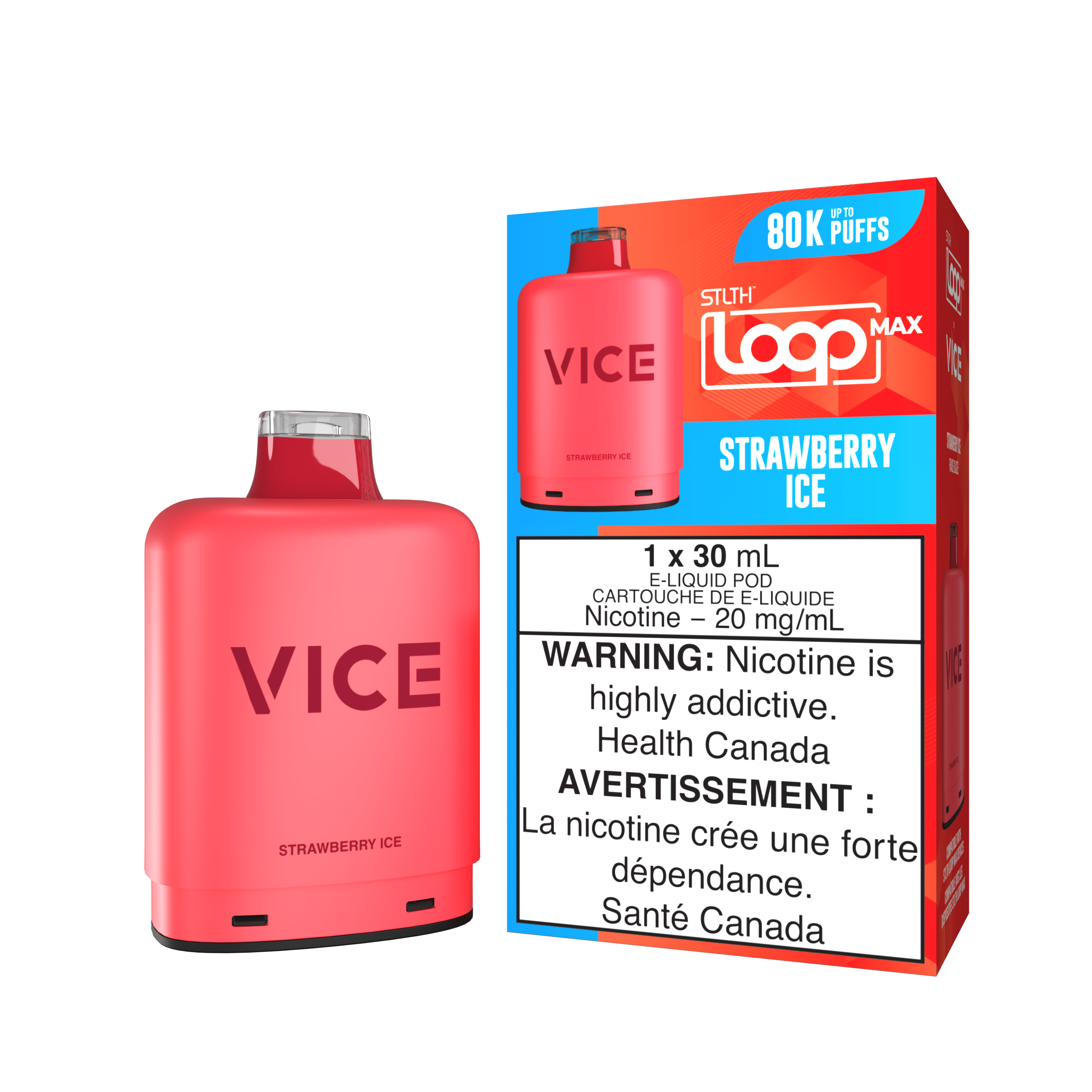 STRAWBERRY ICE - STLTH LOOP MAX X VICE (30mL) *LOOP MAX DEVICE REQUIRED*