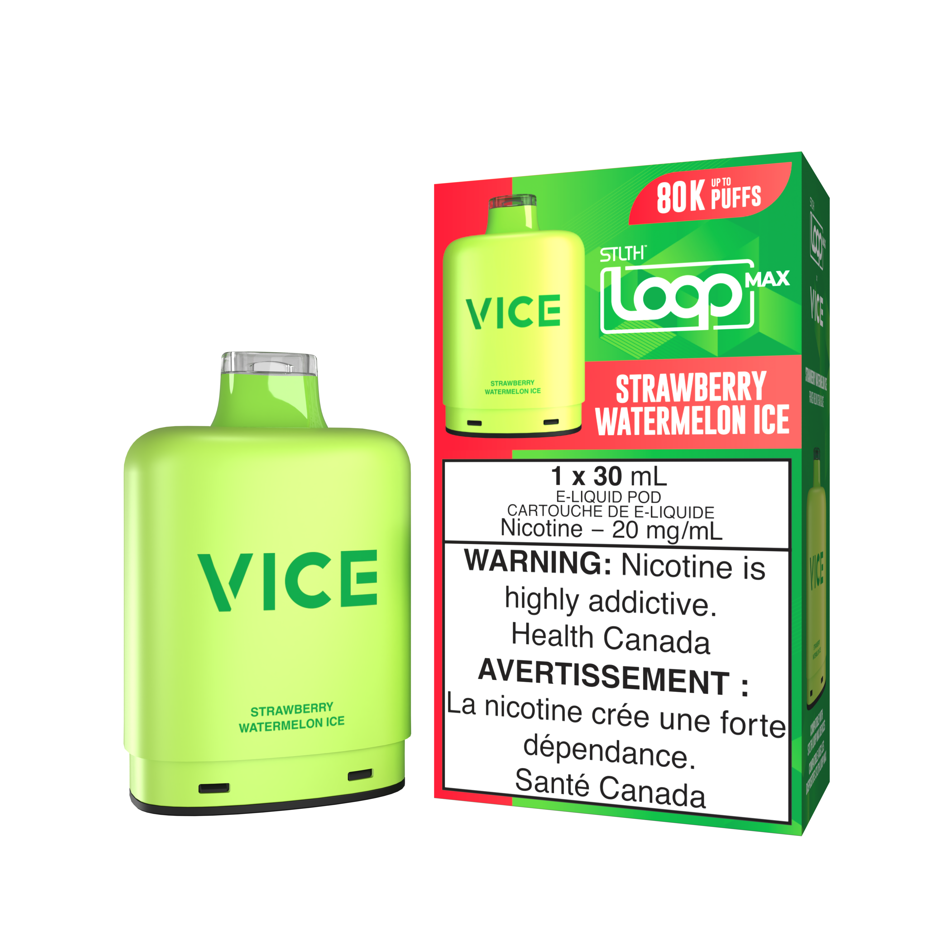 STRAWBERRY WATERMELON ICE - STLTH LOOP MAX X VICE (30mL) *LOOP MAX DEVICE REQUIRED*