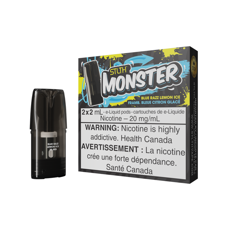 STLTH MONSTER POD PACK BLUE RAZZ LEMON ICE