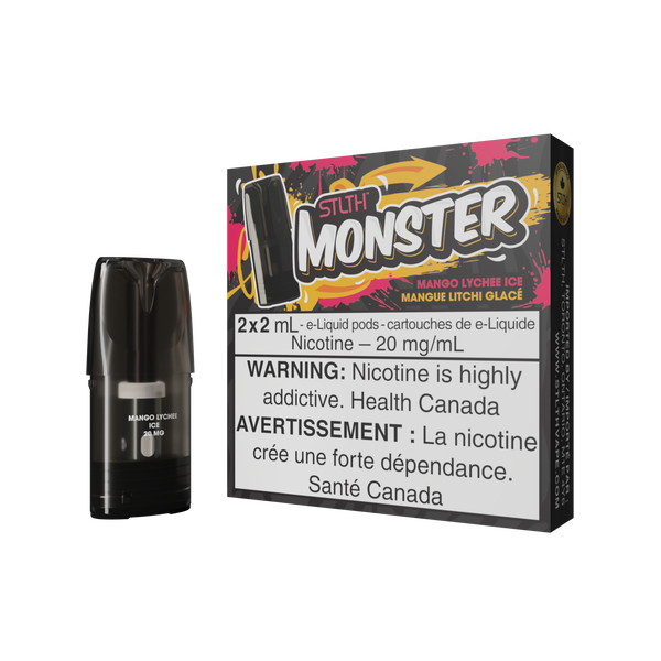 STLTH MONSTER POD PACK MANGUE LITCHI GLACE