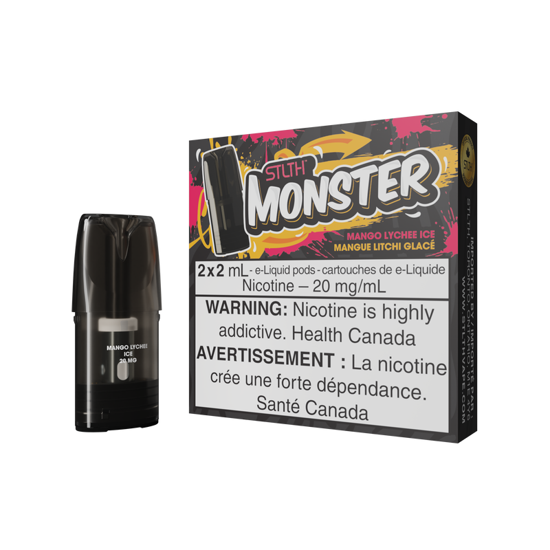 STLTH MONSTER POD PACK MANGO LYCHEE ICE