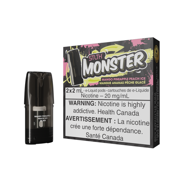 STLTH MONSTER POD PACK MANGUE ANANAS PÊCHE GLACE