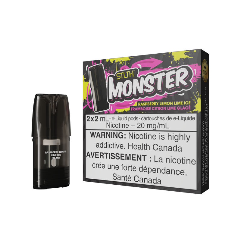 STLTH MONSTER POD PACK RASPBERRY LEMON LIME ICE