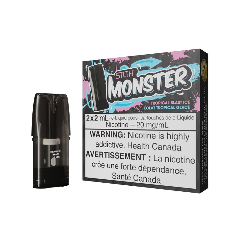 STLTH MONSTER POD PACK TROPICAL BLAST ICE