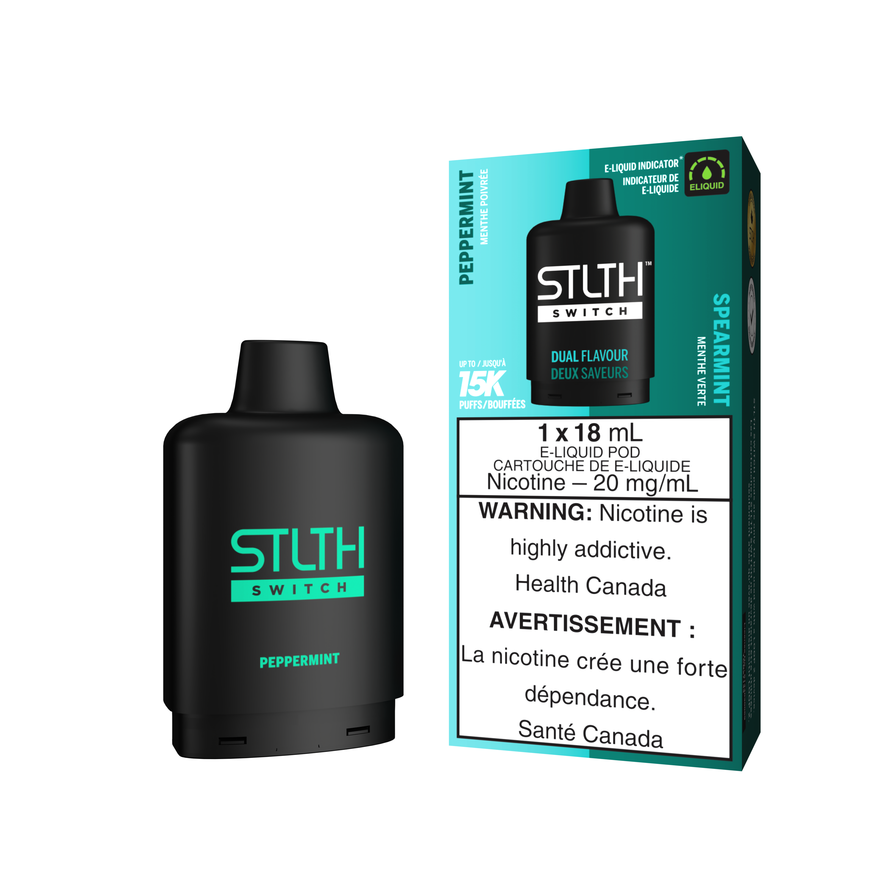 PEPPERMINT & SPEARMINT - STLTH SWITCH (18mL) (ONTARIO)