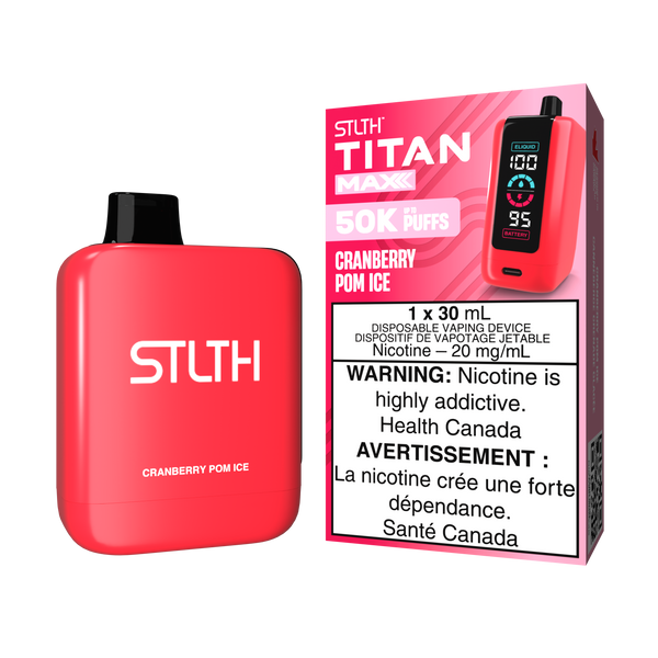 CRANBERRY POM ICE - STLTH TITAN MAX DISPOSABLE (30mL) (ONTARIO)