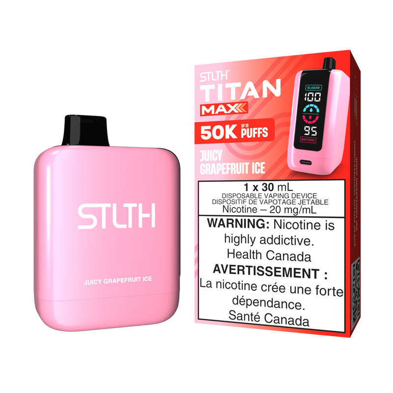 JUICY GRAPEFRUIT ICE - STLTH TITAN MAX DISPOSABLE (30mL) (ONTARIO)