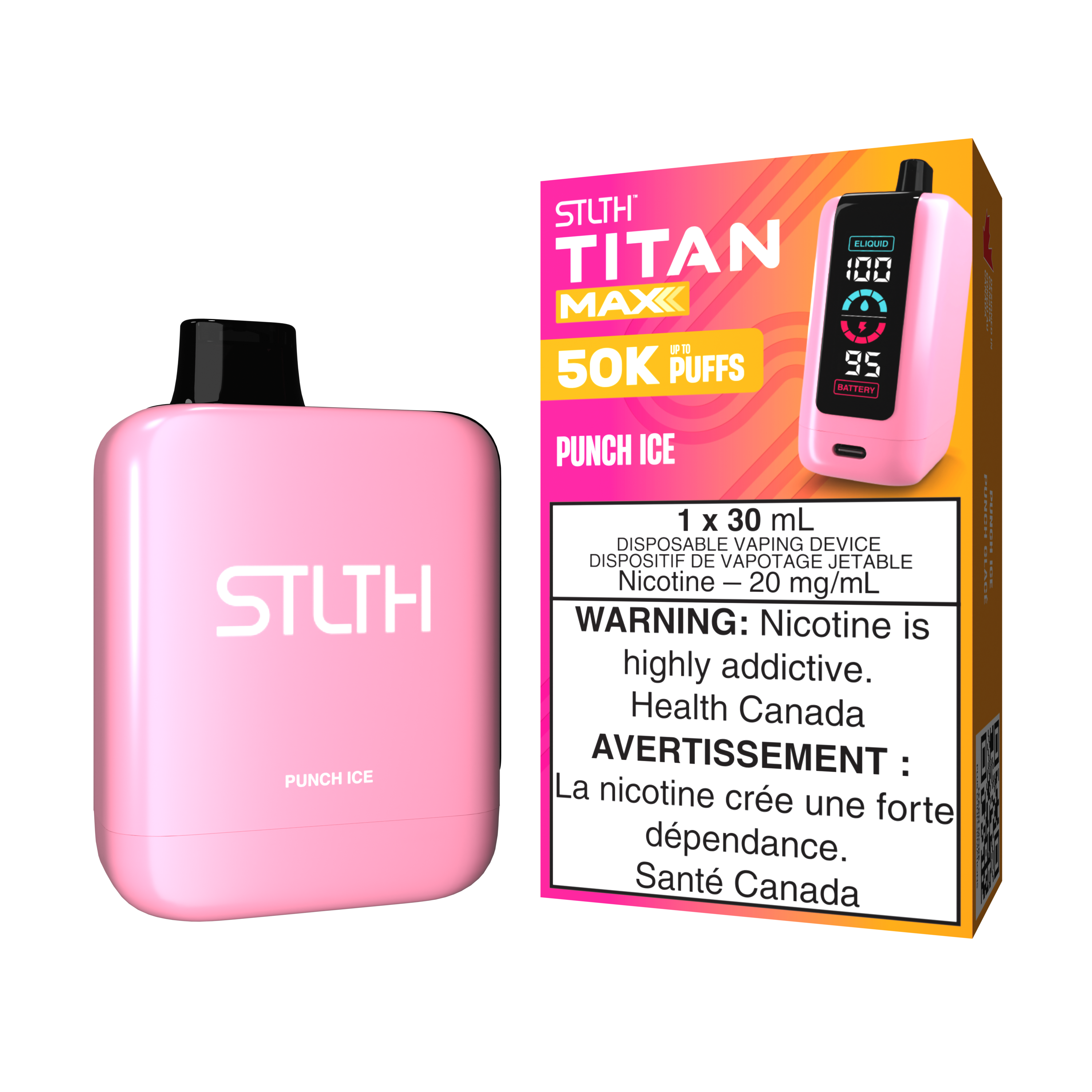 PUNCH ICE - STLTH TITAN MAX DISPOSABLE (30mL) (ONTARIO)