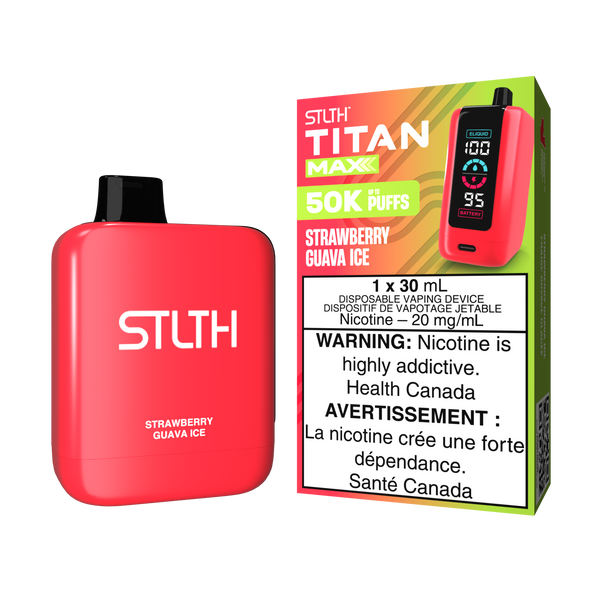STRAWBERRY GUAVA ICE - STLTH TITAN MAX DISPOSABLE (30mL) (ONTARIO)