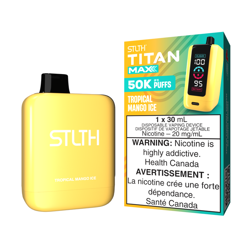 TROPICAL MANGO ICE - STLTH TITAN MAX DISPOSABLE (30mL) (ONTARIO)