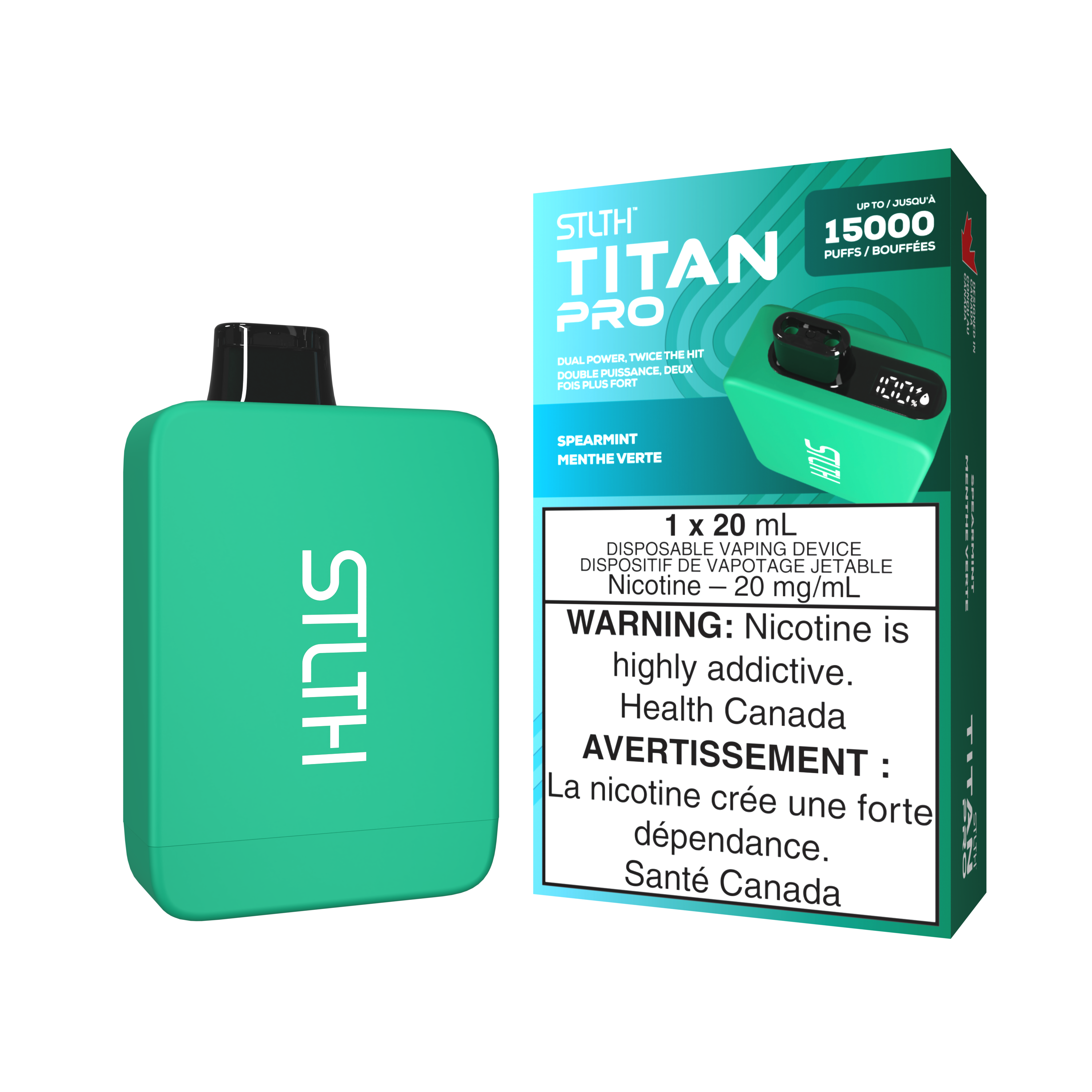 SPEARMINT - STLTH TITAN PRO (20mL) (ONTARIO)
