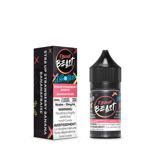STR8 UP STRAWBERRY BANANA ICED - FLAVOUR BEAST E LIQUID (30mL) (ONTARIO)