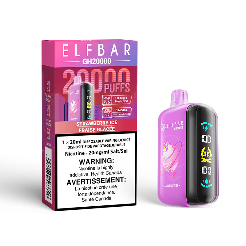 STRAWBERRY ICE - ELFBAR GH20000 (20mL) (ONTARIO)