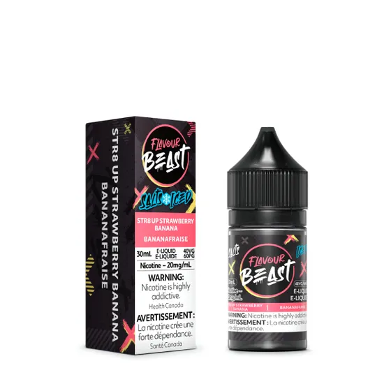 STR8 UP STRAWBERRY BANANA ICED - FLAVOUR BEAST E LIQUID (30mL)