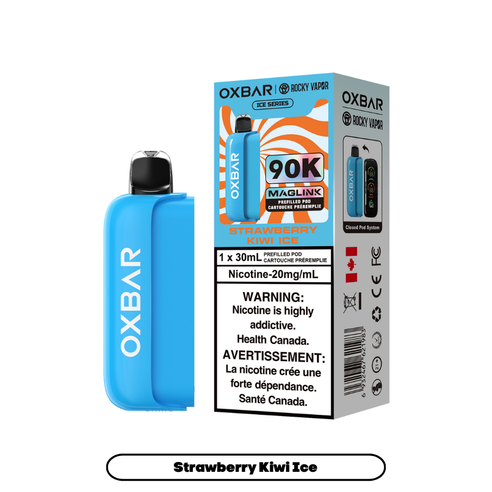 STRAWBERRY KIWI ICE - OXBAR MAGLINK *HYBRID DISPOSABLE* (POD ONLY) (30mL)