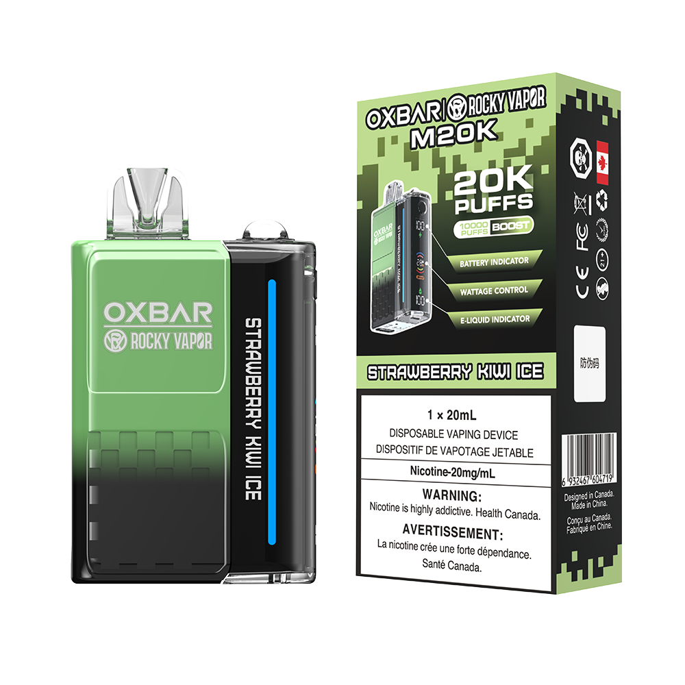 STRAWBERRY KIWI ICE - OXBAR M20K BY ROCKY VAPOR (ONTARIO)