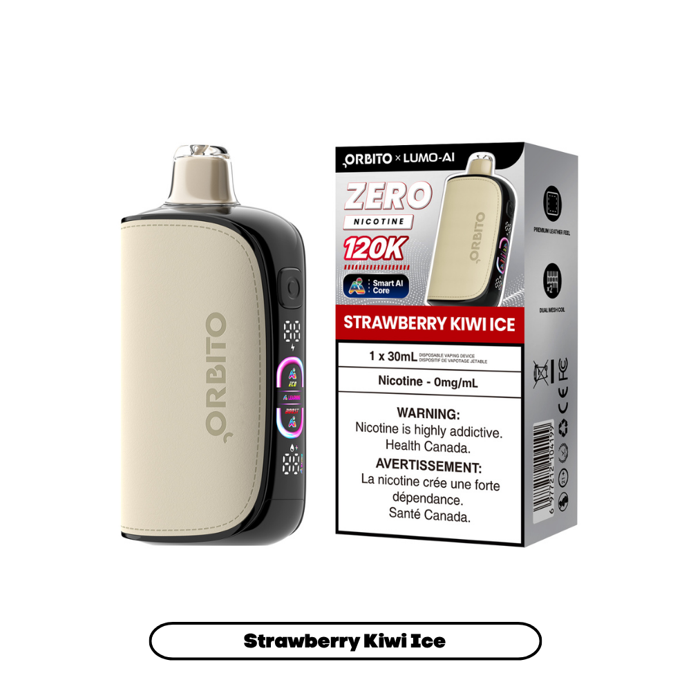 STRAWBERRY KIWI ICE - ORBITO LUMO AI 120K (30mL) ZERO NICOTINE
