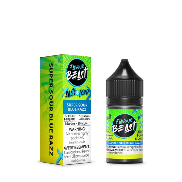SUPER SOUR BLUE RAZZ - FLAVOUR BEAST E LIQUID (30mL) (ONTARIO)