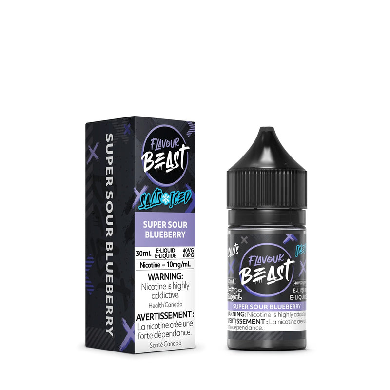 SUPER SOUR BLUEBERRY - FLAVOUR BEAST E LIQUID (30mL)(ONTARIO)