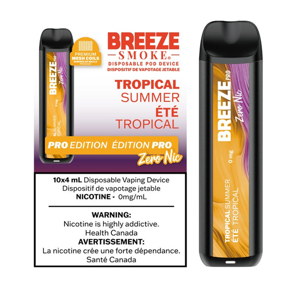TROPICAL SUMMER - BREEZE PRO EDITION (4mL) (ZERO NICOTINE)