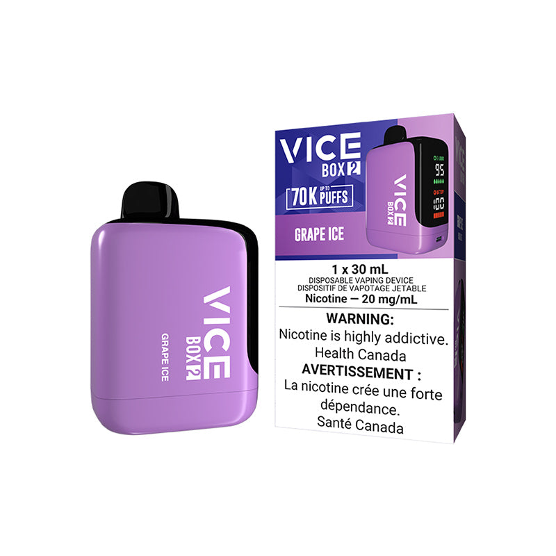 GRAPE ICE - VICE BOX 2 DISPOSABLE (ONTARIO)